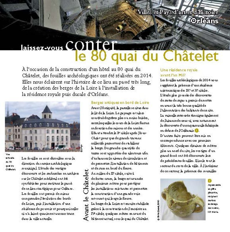 Laissez vous conter...l'archéologie à Orléans