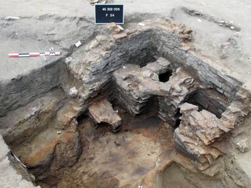 Four de potier découvert à Saran-Voie Nouvelle (crédits : Pôle d'archéologie, 2014)