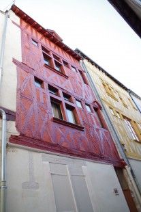 Façade après restauration du 10 rue du Boeuf-Sainte-Croix (crédits : Pôle d'archéologie, 2015)