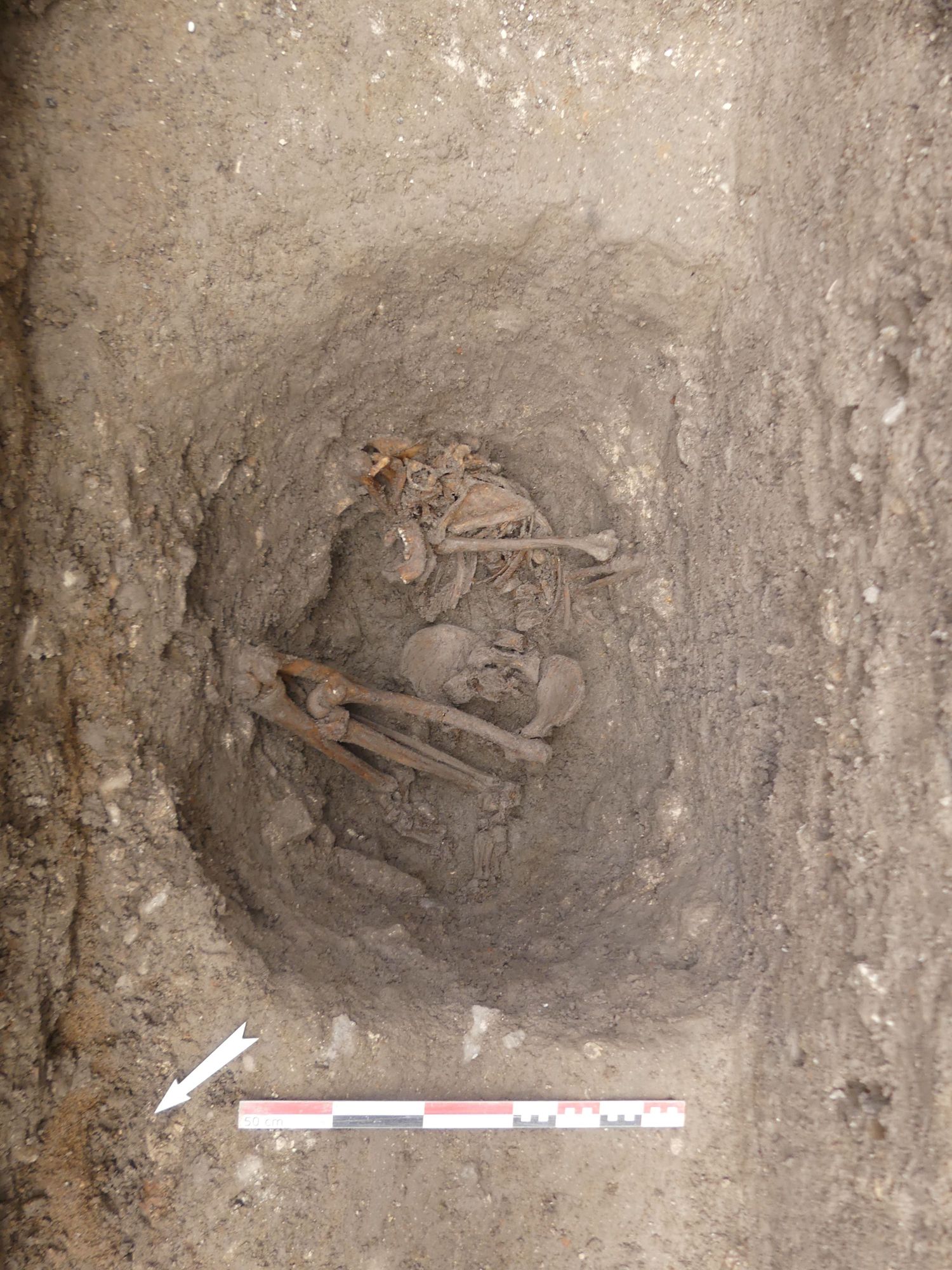 Mars 2021 : Chantier de voirie du quartier Madeleine, les squelettes ont livré leurs secrets