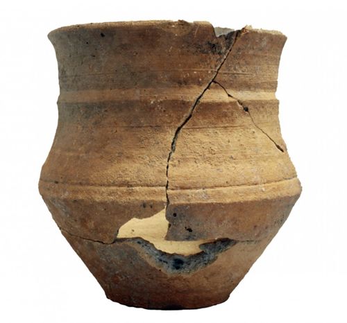 Gobelet du VIIe siècle trouvé sur le site de Saran "La Guignace" (Crédit photo : Pôle d'archéologie, 2014)