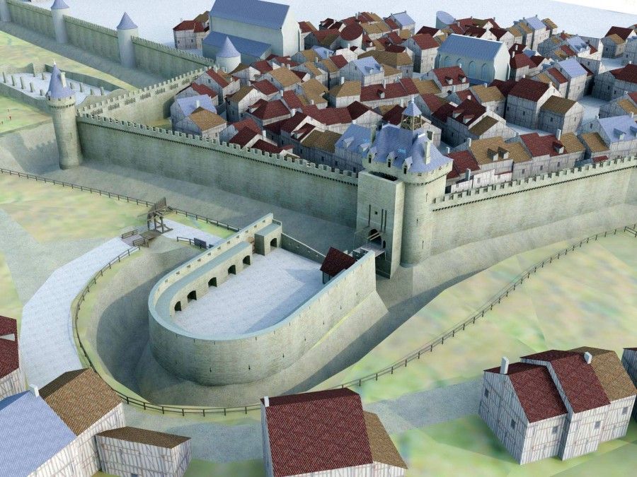 Restitution 3D de la porte Bannier (L. Josserand, Polytech'Orléans)