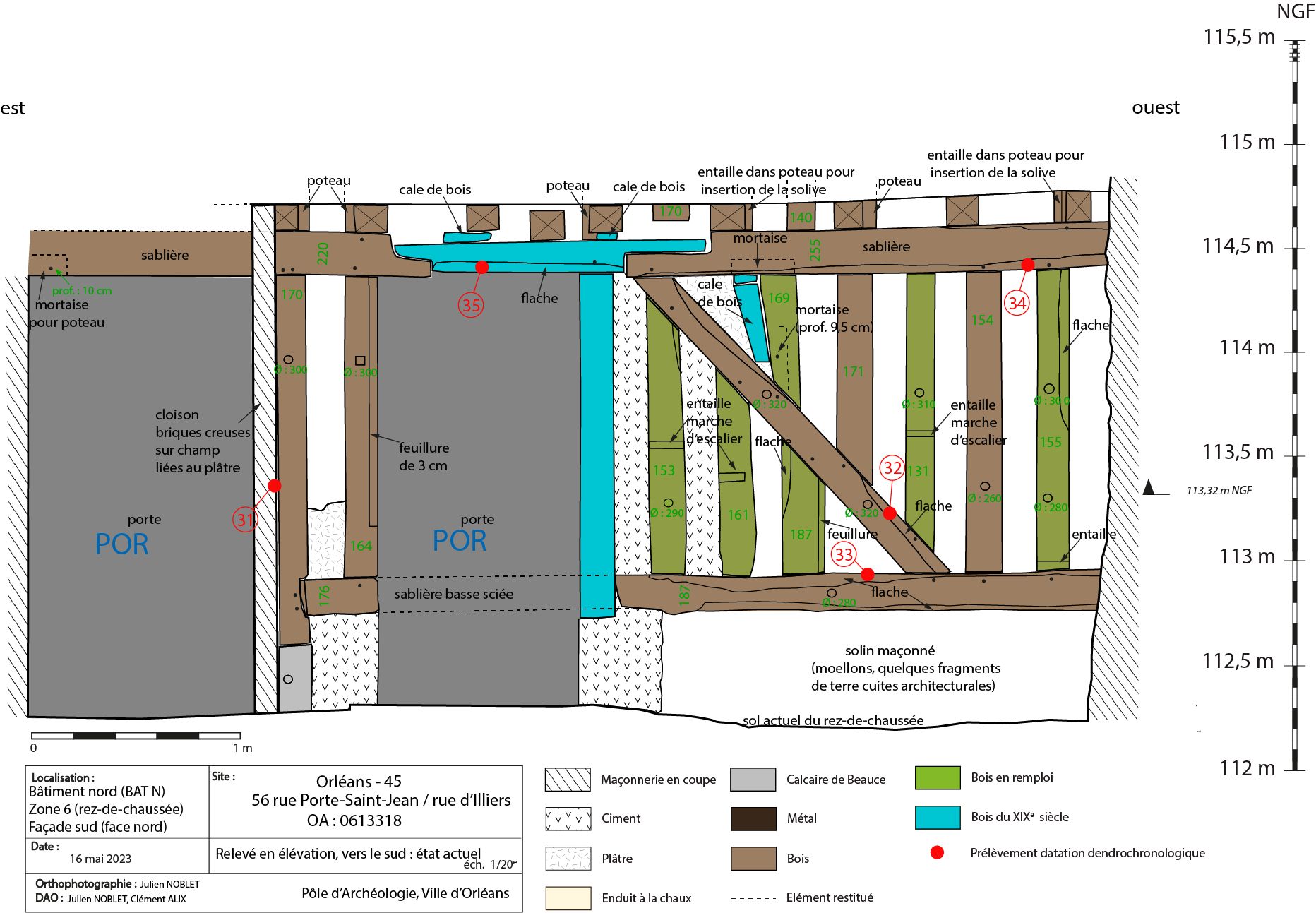 Diagnostic 56 rue Porte Saint-Jean / rue d'Illiers